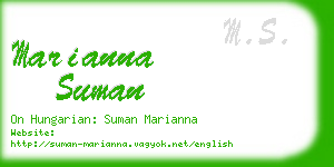 marianna suman business card